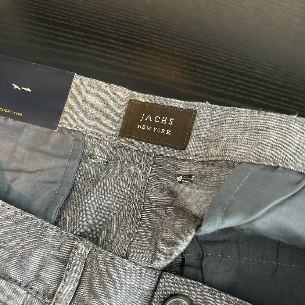 Jachs Bleecker Short Gray Chambray Chino size 38 - Picture 6 of 9